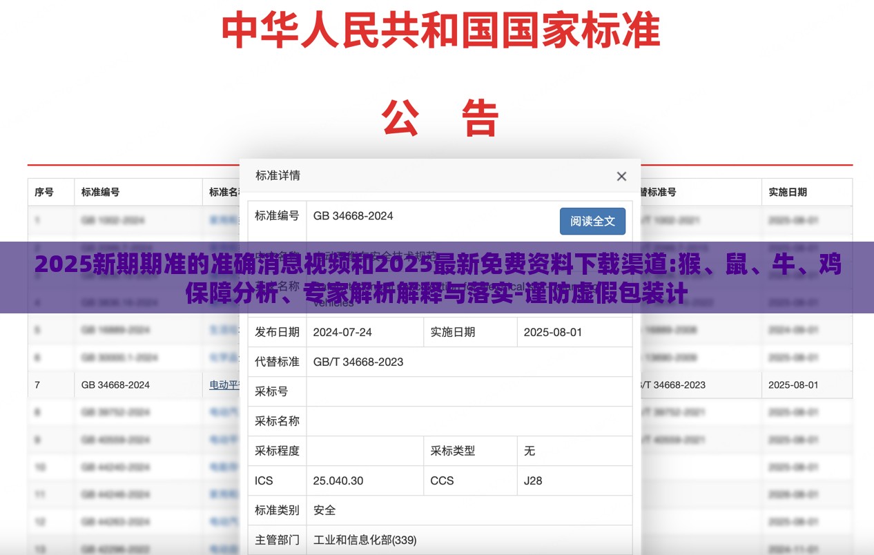 2025新期期准的准确消息视频和2025最新免费资料下载渠道:猴、鼠、牛、鸡保障分析、专家解析解释与落实-谨防虚假包装计